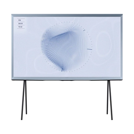 Samsung 65" The Serif QLED 4K LS01B Smart TV 360 fokos kialakítással - Pamut kék