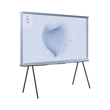 Samsung 65" The Serif QLED 4K LS01B Smart TV 360 fokos kialakítással - Pamut kék