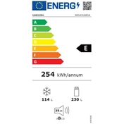 Samsung RB34C600ESA/EF alulfagyasztós hűtőszekrény Wi-fi-vel 344 L, fémes grafit
