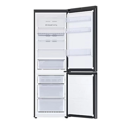 Samsung RB34C672DBN/EF alulfagyasztós hűtőszekrény beépített Wi-fi-vel 344 L, birodalmi fekete