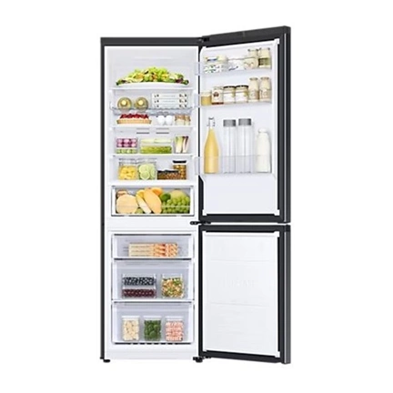 Samsung RB34C672DBN/EF alulfagyasztós hűtőszekrény beépített Wi-fi-vel 344 L, birodalmi fekete