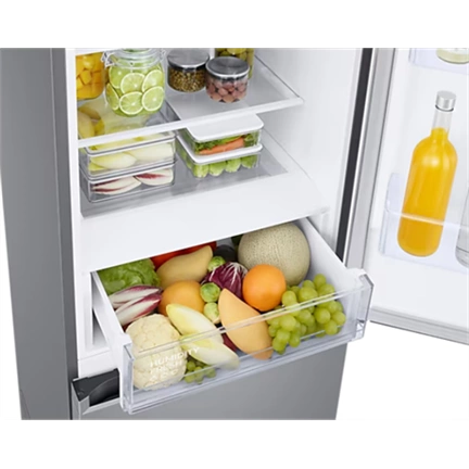 Samsung RB38C600CS9/EF alulfagyasztós hűtőszekrény SmartThings AI energia funkcióval 390 L, inox