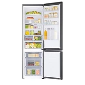 Samsung RB38C603DB1/EF alulfagyasztós hűtőszekrény beépített Wi-fi-vel 390 L, fekete grafit