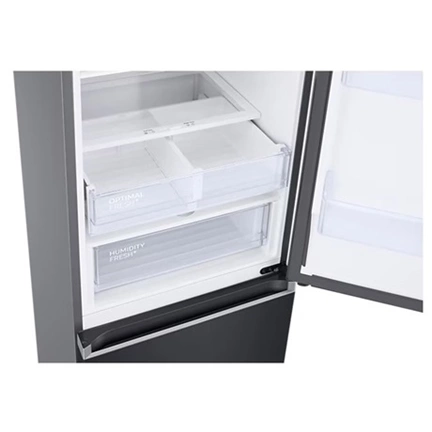 Samsung RB38C603DB1/EF alulfagyasztós hűtőszekrény beépített Wi-fi-vel 390 L, fekete grafit