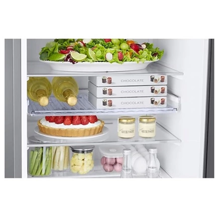 Samsung RB38C676DSA/EF alulfagyasztós hűtőszekrény beépített Wi-fi-vel 390 L, fémes grafit