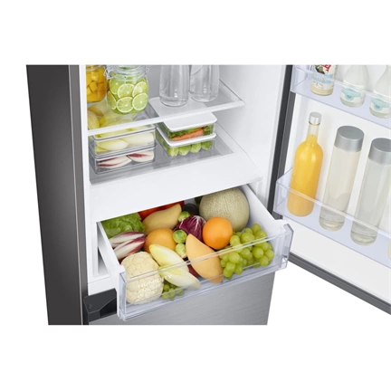 Samsung RB38C6B1DS9/EF Bespoke alulfagyasztós hűtőszekrény Wi-fi-vel 390 L, inox