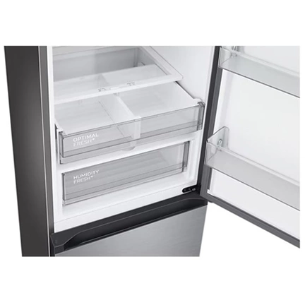 Samsung RB38C7B6AS9/EF Bespoke alulfagyasztós hűtőszekrény beépített Wi-fi-vel 387 L, inox