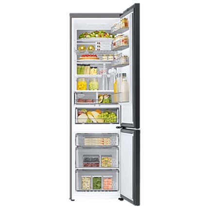 Samsung RB38C7B6D22/EF Bespoke alulfagyasztós hűtőszekrény Wi-fi-vel 390 L, tiszta fekete