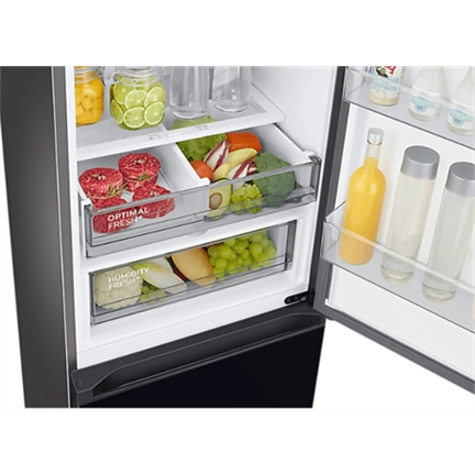 Samsung RB38C7B6D22/EF Bespoke alulfagyasztós hűtőszekrény Wi-fi-vel 390 L, tiszta fekete