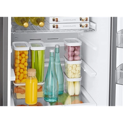 Samsung RB38C7B6D22/EF Bespoke alulfagyasztós hűtőszekrény Wi-fi-vel 390 L, tiszta fekete