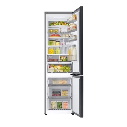 Samsung RB38C7B6DB1/EF Bespoke alulfagyasztós hűtőszekrény Wi-fi-vel 390 L, fekete grafit