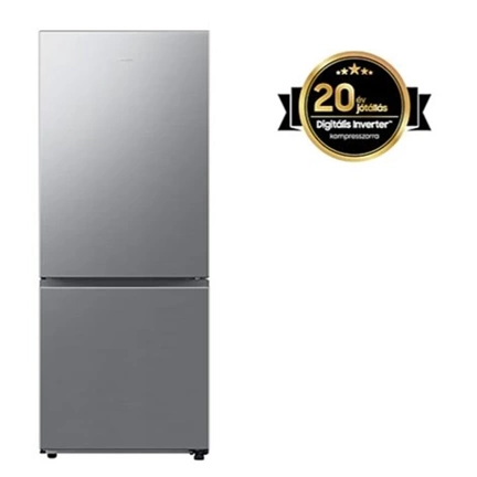Samsung RB50DG602ES9EO széles alulfagyasztós hűtőszekrény SmartThings AI Energia üzemmóddal 508 L, kifinomult inox