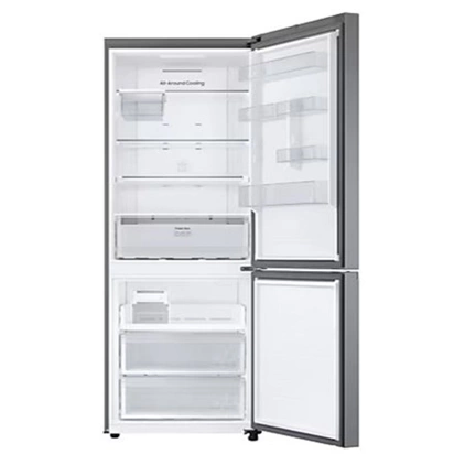 Samsung RB50DG602ES9EO széles alulfagyasztós hűtőszekrény SmartThings AI Energia üzemmóddal 508 L, kifinomult inox