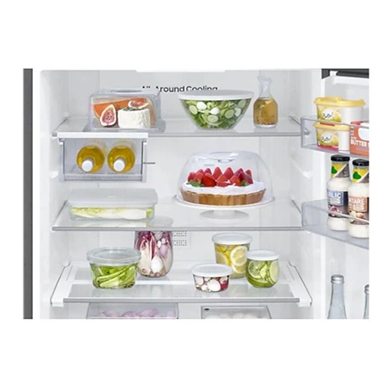 Samsung RB50DG602ES9EO széles alulfagyasztós hűtőszekrény SmartThings AI Energia üzemmóddal 508 L, kifinomult inox