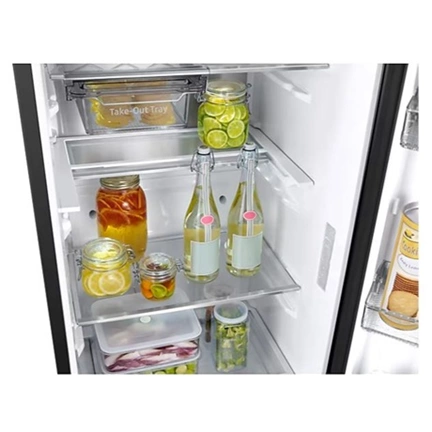 Samsung RR39C7EC5B1/EF egyajtós hűtőszekrény Wi-fi-vel 387 L, fekete grafit