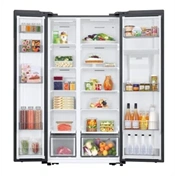 Samsung RS57DG410EM9EO Side-by-Side hűtőszekrény nagy kapacitással 578 L, ezüst
