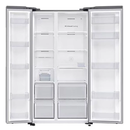 Samsung RS62DG5003S9EO Side-by-Side hűtőszekrény SpaceMax™ technológiával 655 L, kifinomult inox