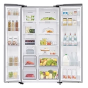 Samsung RS62DG5003S9EO Side-by-Side hűtőszekrény SpaceMax™ technológiával 655 L, kifinomult inox
