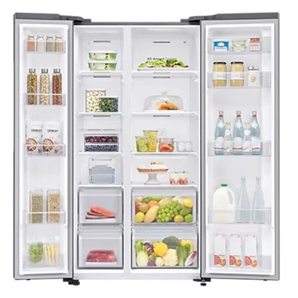 Samsung RS62DG5003S9EO Side-by-Side hűtőszekrény SpaceMax™ technológiával 655 L, kifinomult inox