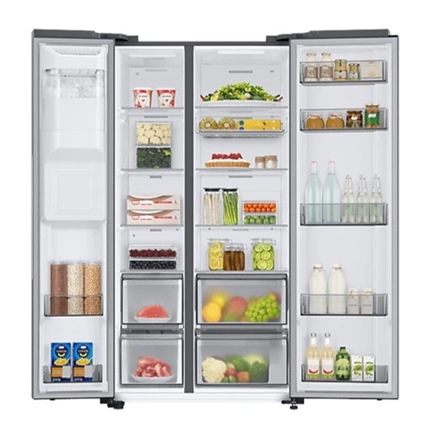 Samsung RS68CG883DS9EF Side-by-Side hűtőszekrény Wi-fi-vel 634 L, inox