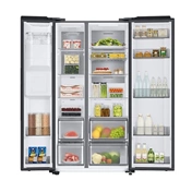 Samsung RS68CG885DB1EF Side-by-Side hűtőszekrény Wi-fi-vel 634 L, fekete grafit