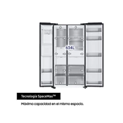 Samsung RS68CG885DB1EF Side-by-Side hűtőszekrény Wi-fi-vel 634 L, fekete grafit