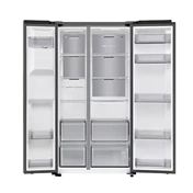 Samsung RS70F64KETEO Side-by-Side hűtőszekrény AI Energia üzemmóddal 640 L, matt metál