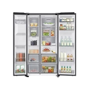 Samsung RS70F64KETEO Side-by-Side hűtőszekrény AI Energia üzemmóddal 640 L, matt metál