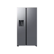 Samsung RS70F64KETEO Side-by-Side hűtőszekrény AI Energia üzemmóddal 640 L, matt metál