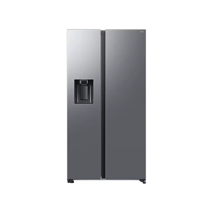 Samsung RS70F64KETEO Side-by-Side hűtőszekrény AI Energia üzemmóddal 640 L, matt metál