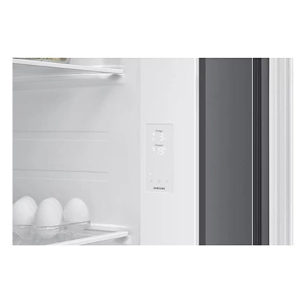 Samsung RS70F65QETEO Side-by-Side hűtőszekrény AI Energia üzemmóddal 659 L, matt metál