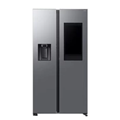 Samsung RS90F66BETEO Side-by-Side hűtőszekrény Family Hubbal 614 L, matt metál