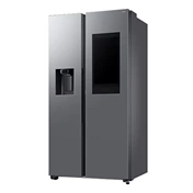 Samsung RS90F66BETEO Side-by-Side hűtőszekrény Family Hubbal 614 L, matt metál