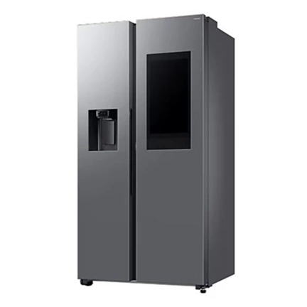 Samsung RS90F66BETEO Side-by-Side hűtőszekrény Family Hubbal 614 L, matt metál