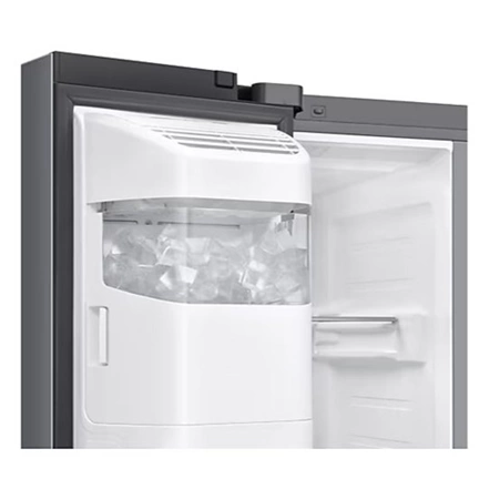 Samsung RS90F66BETEO Side-by-Side hűtőszekrény Family Hubbal 614 L, matt metál