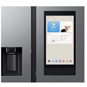 Samsung RS90F66BETEO Side-by-Side hűtőszekrény Family Hubbal 614 L, matt metál