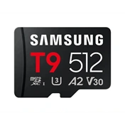 Samsung T9 memóriakártya microSDXC, UHS-I, U3, V30, A2, R200/W130MB/s, 512GB
