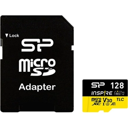 Silicon Power MicroSD kártya - 128GB microSDXC UHS-I U3, 3D TLC NAND (170/150 MB/s A1/V30) DDR200 transfer rate
