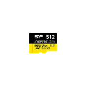 Silicon Power MicroSD kártya - 512GB microSDXC UHS-I U3, 3D TLC NAND (170/150 MB/s A2/V30) DDR200 transfer rate