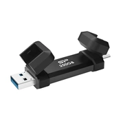 Silicon Power Pendrive SSD DS72 250GBExternal SSD in stick format, Dual interface (A+C), 1050/850MB/s, Aluminium + Plast