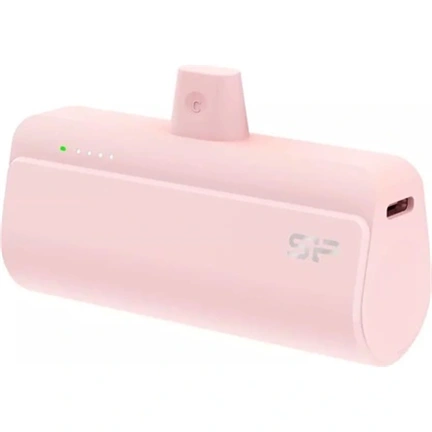 Silicon Power QD50 powerbank - USB-C, QC 4.0 + PD, 5000mAh, rózsaszín
