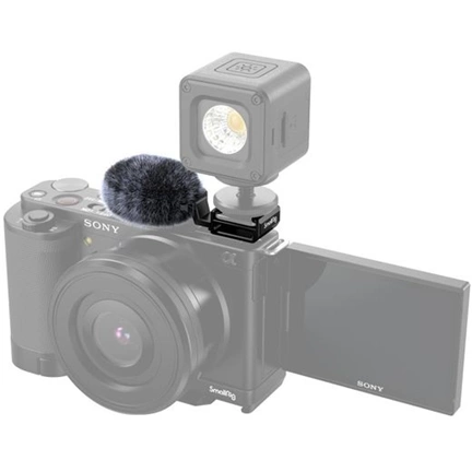 SmallRig Cold Shoe Adapter with Windshield for Sony ZV-E10 and ZV-1 3526
