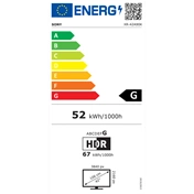 Sony 42" A90K televízió - Bravia XR, Master Series, OLED, 4K UHD, HDR, Google TV