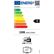 Sony Bravia 3 K-75S3 televízió - 75", 4K UHD, HDR, Google TV