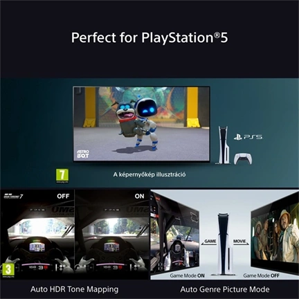 Sony Bravia 3 K-75S3 televízió - 75", 4K UHD, HDR, Google TV