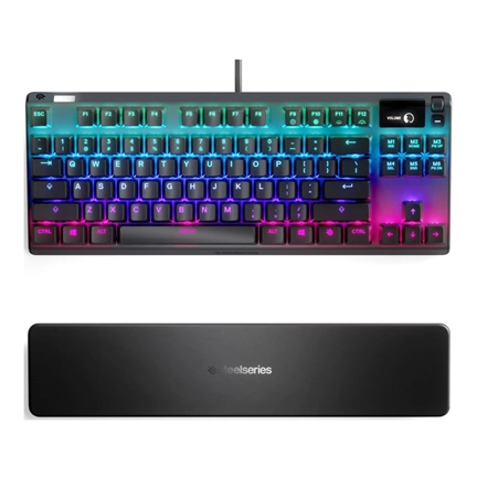 SteelSeries Apex 7 TKL gaming billentyűzet - mechanikus, RGB, OLED kijelző, Red kapcsolók, US