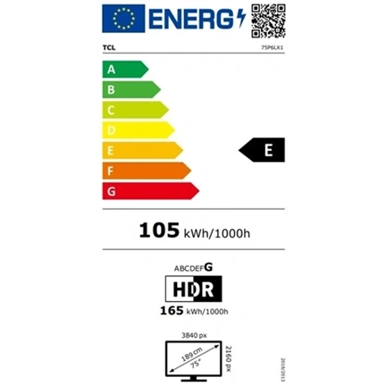 TCL 75P6L UHD 4K TV