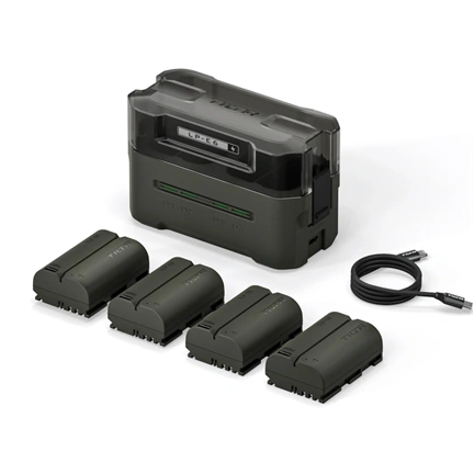 TILTA LP-E6P töltőállomás akkumulátorral (4 Batteries) - zöld