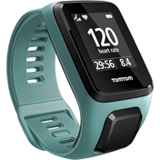 TomTom Spark 3 Cardio GPS fitnesz okosóra, aqua, S méret (125 - 172 mm)