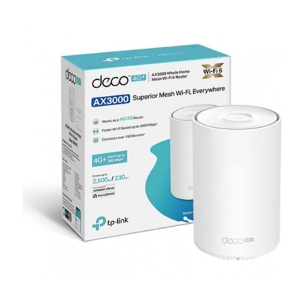 TP-LINK Deco X50-4G 4G+ AX3000 Whole Home Mesh WiFi 6 Gateway 1-Pack